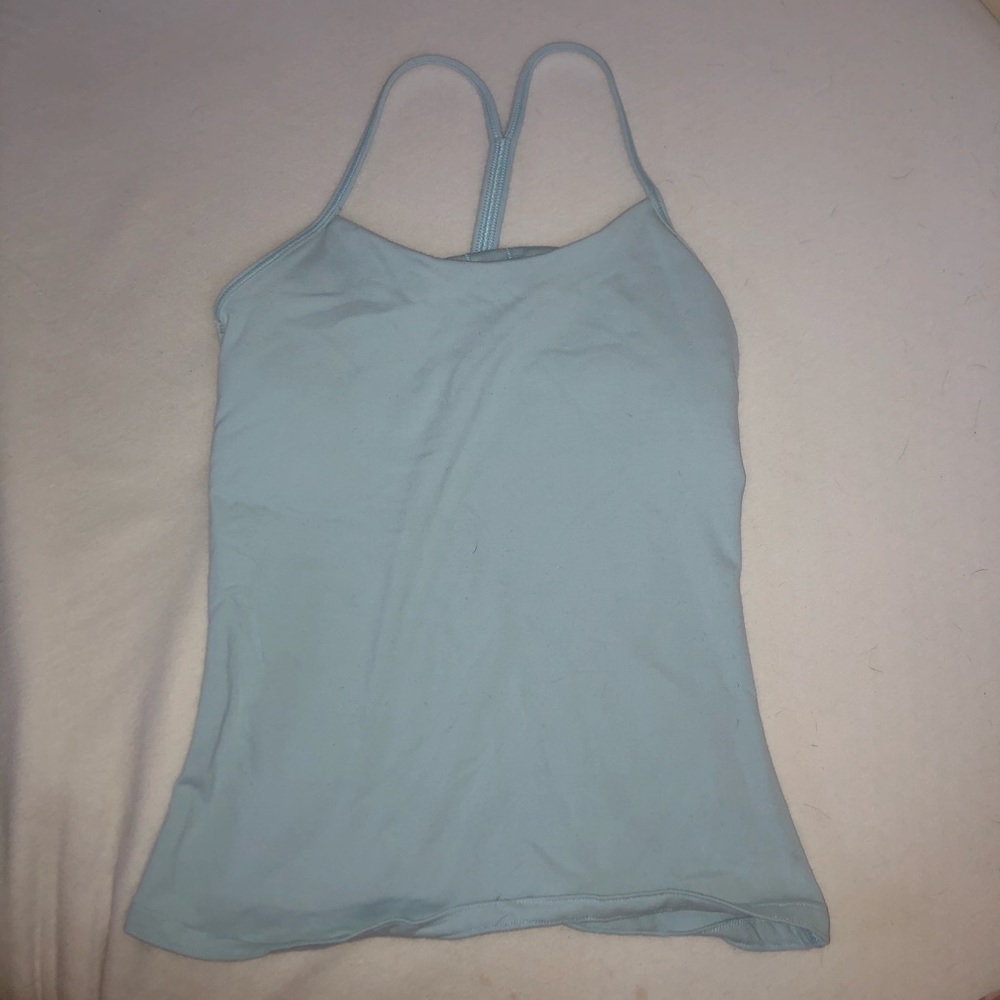 Light blue LULULEMON activewear tank top